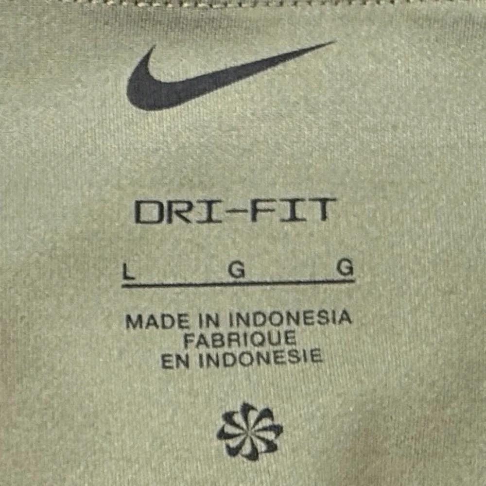 Nike Girls  Youth Large Dri Fit Leggings Olive Green High Rise Athletic Training